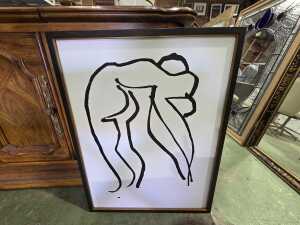 Pair of contemporary abstract figure studies - 4