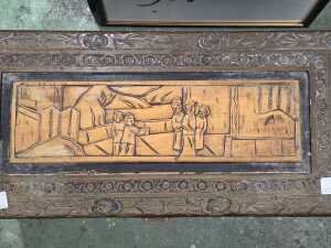 Chinese carved timber storage chest - 3