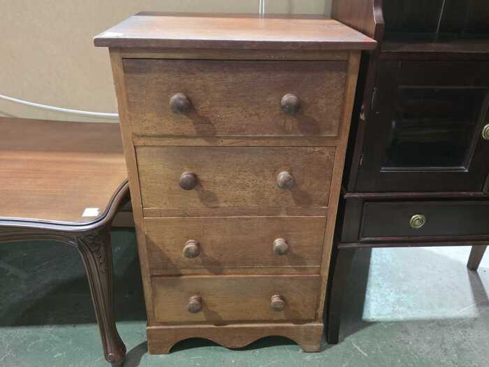 Timber four-drawer chest