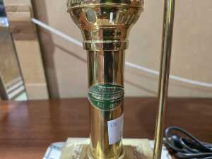 Brass 'Orient Express' Paris-Istanbul table lamp - 3