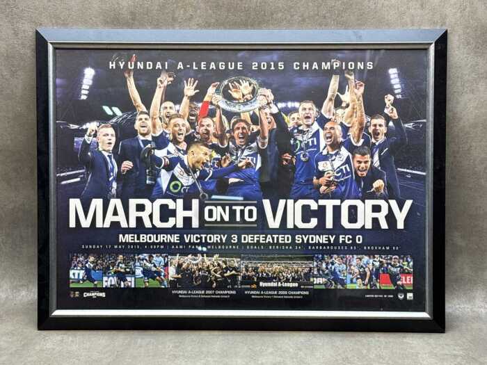 Melbourne Victory 2015 A-League Champions limited edition poster