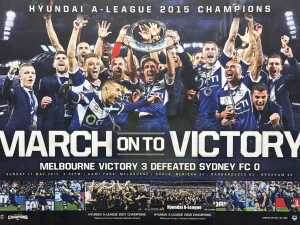 Melbourne Victory 2015 A-League Champions limited edition poster - 2