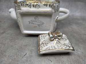Sadler porcelain teapot and biscuit barrel - 4