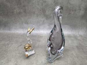 Two art glass figures - 2