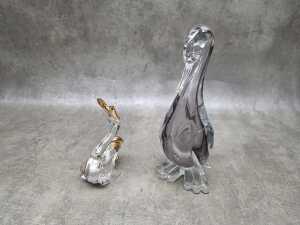 Two art glass figures - 3