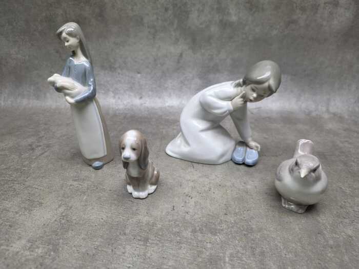 Four Lladro porcelain figures