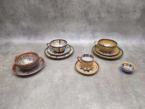 A group of Japanese porcelain including Kutani