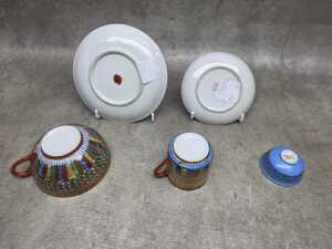 A group of Japanese porcelain including Kutani - 3