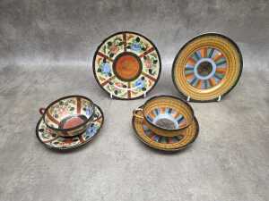 A group of Japanese porcelain including Kutani - 4