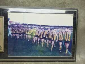 Hawthorn Football Club 'The Great Escape' memorabilia plaque, 290/999 - 3