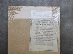 Hawthorn Football Club 'The Great Escape' memorabilia plaque, 290/999 - 4