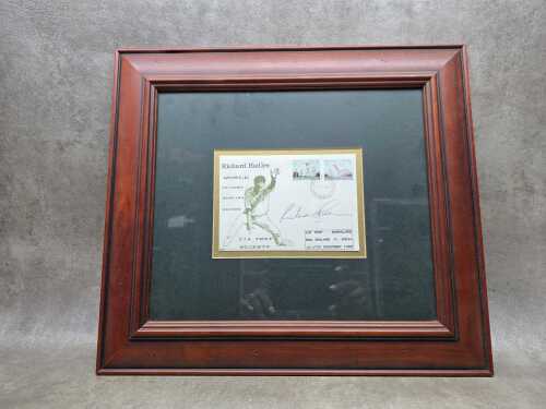 Richard Hadlee World Cricket Bowling Record signed memorabilia