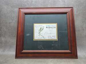 Richard Hadlee World Cricket Bowling Record signed memorabilia