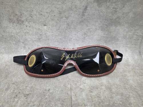 Jockey goggles signed by Greg Childs, champion of 2000 Cox Plate on Sunline