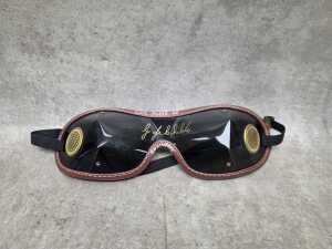 Jockey goggles signed by Greg Childs, champion of 2000 Cox Plate on Sunline