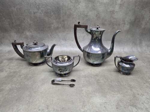 James Dixon and Sons four piece silver plated tea and coffee service