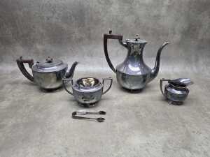 James Dixon and Sons four piece silver plated tea and coffee service