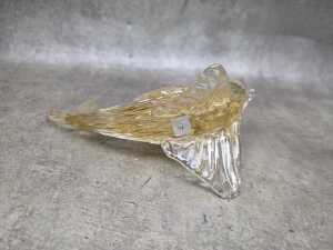 Murano art glass fish figure with aventurine inclusions - 3