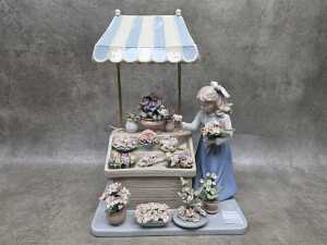 Adora by Cosmos porcelain flower stand figure