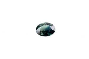 A green and a blue oval sapphire - 2