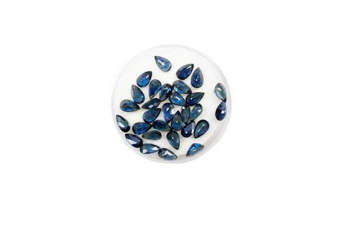 Collection of pear cut sapphires