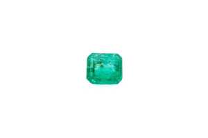 A round morganite and emerald cut emerald - 4