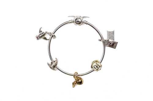 A Harry Potter Pandora charm bangle in sterling silver
