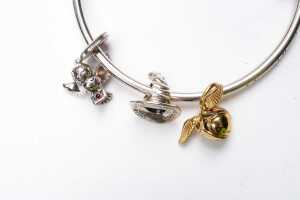 A Harry Potter Pandora charm bangle in sterling silver - 3