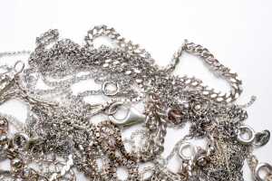 Group of broken chain in sterling silver - 2