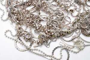 Group of broken chain in sterling silver - 3