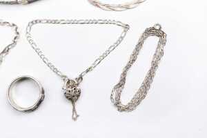 Collection of jewellery in sterling silver - 3