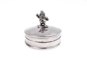 Four pill boxes in sterling silver. - 3