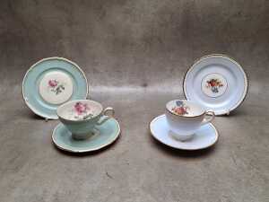 Seven porcelain trios, including Royal Albert - 3