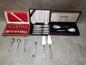 Assorted metalware, mainly silver plate - 4