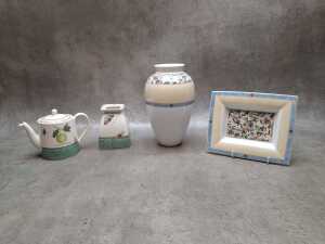 Wedgwood Sarah and Sarah's Garden porcelain, including teapot