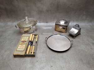 Assorted silver plate items - 4