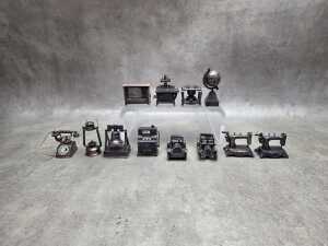 12 collectible die-cast metal pencil sharpeners