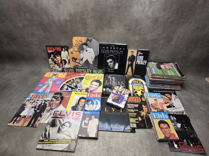 Elvis books and memorabilia