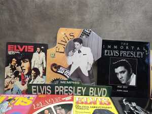 Elvis books and memorabilia - 2