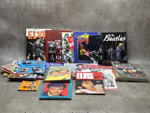 Rock and Roll music books including Elvis