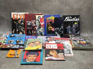 Rock and Roll music books including Elvis - 2