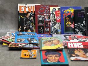 Rock and Roll music books including Elvis - 3