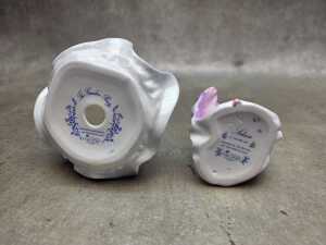Five Coalport miniature porcelain lady figures - 3