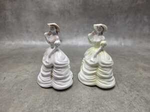 Five Coalport miniature porcelain lady figures - 3