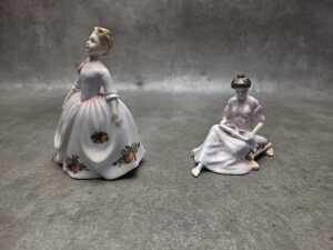 Four porcelain lady figures, mostly Royal Doulton - 3