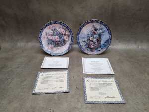 18 Franklin Mint and Bradford Exchange cabinet plates - 2