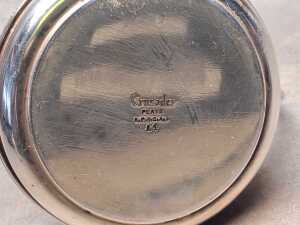 Silver plate tea service, including Crusader - 4