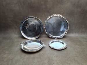 Silver-plate including platters - 2