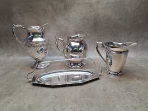 Silver-plate including platters - 3