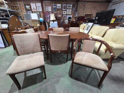 Parker seven-piece expandable dining suite